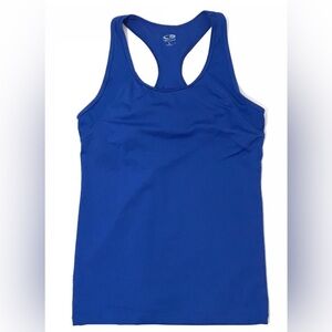 C9 by Champion Blue Racerback Tank Built In Bra Size Large